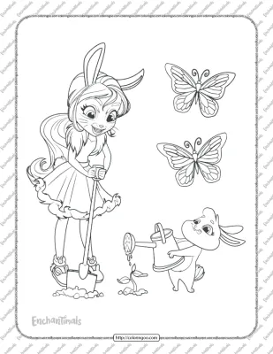 Printable Enchantimals Bree Bunny Coloring Pages