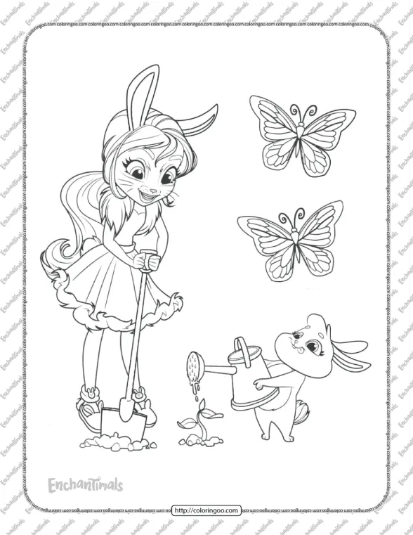Printable Enchantimals Bree Bunny Coloring Pages 1 printable enchantimals bree bunny coloring pages