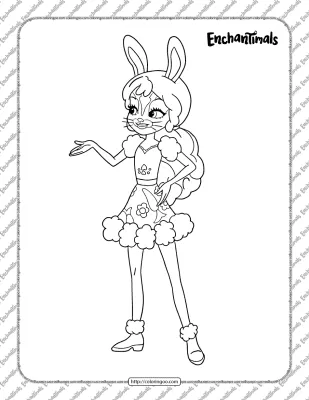 Printable Enchantimals Coloring Page