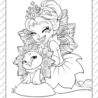 Printable Enchantimals Coloring Pages for Kids 1 printable enchantimals coloring pages for kids