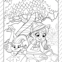 Printable Enchantimals Felicity Fox Coloring Page 17 printable enchantimals felicity fox coloring page