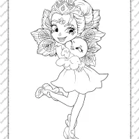 Printable Enchantimals Patter Peacock Coloring Page 15 printable enchantimals patter peacock coloring page