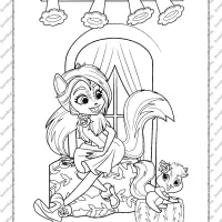Printable Enchantimals Sage Skunk Coloring Pages 6 printable enchantimals sage skunk coloring pages