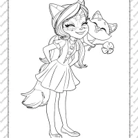 Printable Felicity Fox and Flick Coloring Page 19 printable felicity fox and flick coloring page