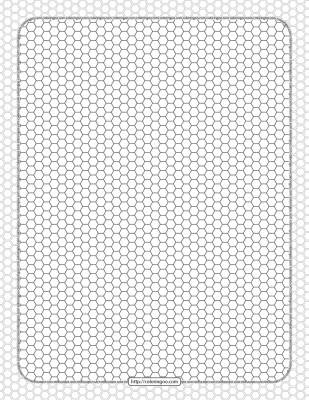 Printable Honeycomb Pattern Hexagon Sheet