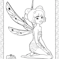 printable mia and me pdf coloring page