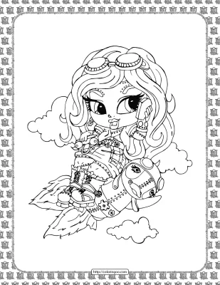 Printable Monster High Coloring Sheet