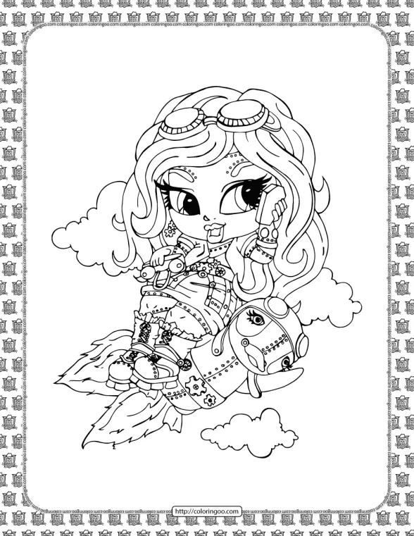 Printable Monster High Coloring Sheet 1 printable monster high coloring sheet