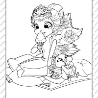 Printable Patter Peacock and Flap Coloring Page 7 printable patter peacock and flap coloring page