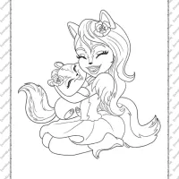 Printable Sage Skunk and Caper Coloring Page 18 printable sage skunk and caper coloring page
