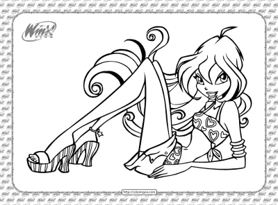Printable Winx Coloring Pages