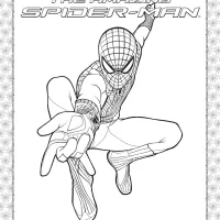 the amazing spider man coloring page