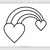 valentines day heart to heart coloring page