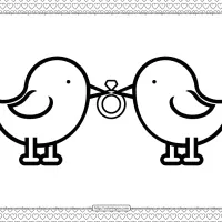 valentines day wedding ring coloring page
