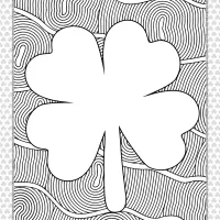 free printable shamrock coloring page