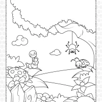 Printable Lovely Insects Coloring Page 12 printable lovely insects coloring page