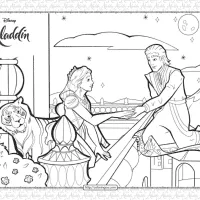 Disney Aladdin Invites Princess Jasmine Coloring Page 11 disney aladdin invites princess jasmine coloring page