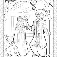 Disney The Genie Distracts Dalia Coloring Sheet 5 disney the genie distracts dalia coloring sheet