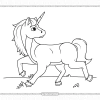 free printable horse pdf coloring sheet
