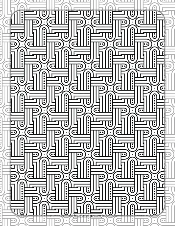 free printable pdf geometric pattern 037