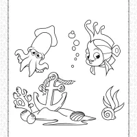 free printable sea life coloring page