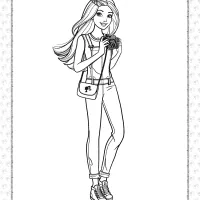 printable barbie coloring pages for girls