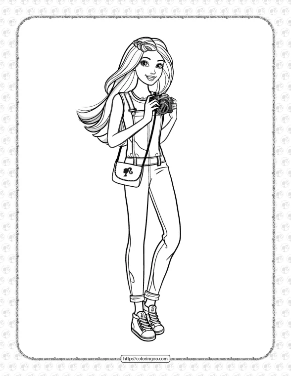 Printable Barbie Coloring Pages for Girls 1 printable barbie coloring pages for girls