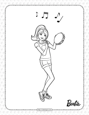Printable Barbie’s Sister Stacie Coloring Page