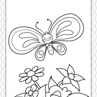 printable butterfly pdf coloring pages 05