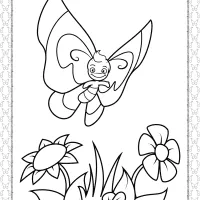 printable butterfly pdf coloring pages 06