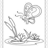 printable butterfly pdf coloring pages 11