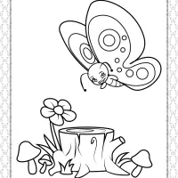 printable butterfly pdf coloring pages 13