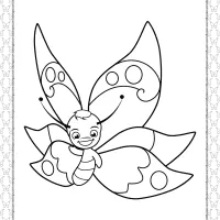 printable butterfly pdf coloring pages 15