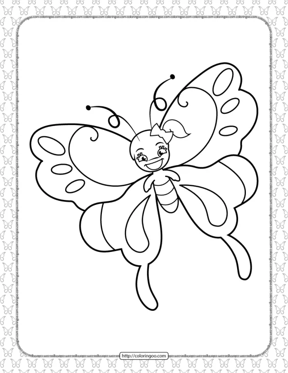 Printable Butterfly Pdf Coloring Pages 16 1 printable butterfly pdf coloring pages 16