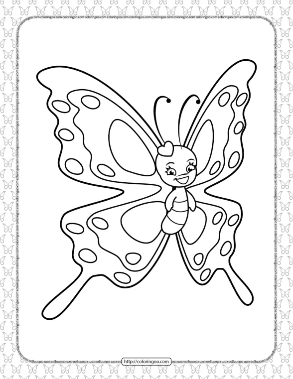 Printable Butterfly Pdf Coloring Pages 20 1 printable butterfly pdf coloring pages 20