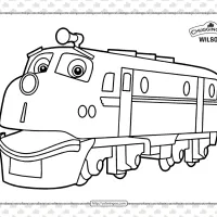 printable chuggington wilson coloring page