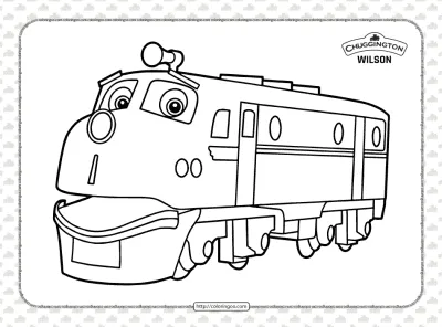 Printable Chuggington Wilson Coloring Page
