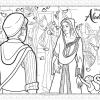 Printable Disney Aladdin Coloring Pages 1 printable disney aladdin coloring pages