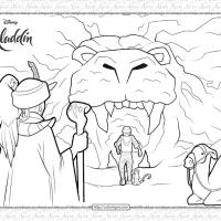 Printable Disney Aladdin Coloring Sheets 6 printable disney aladdin coloring sheets