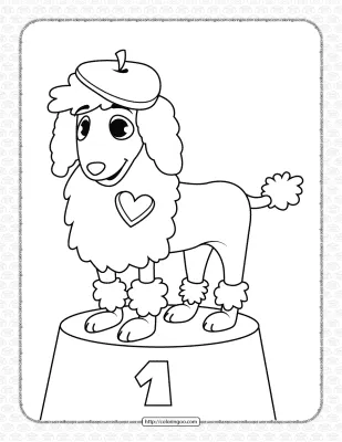 Printable Dog Coloring Page for Kids