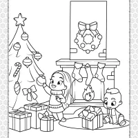 Printable Happy Christmas Coloring Pages 09 35 printable happy christmas coloring pages 09