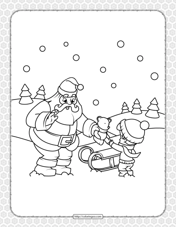 Printable Happy Christmas Coloring Pages 10 1 printable happy christmas coloring pages 10