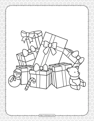 Printable Happy Christmas Coloring Pages 12