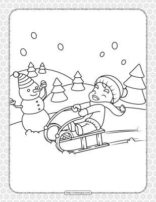 Printable Happy Christmas Coloring Pages 16