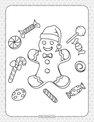 Printable Happy Christmas Coloring Pages 18