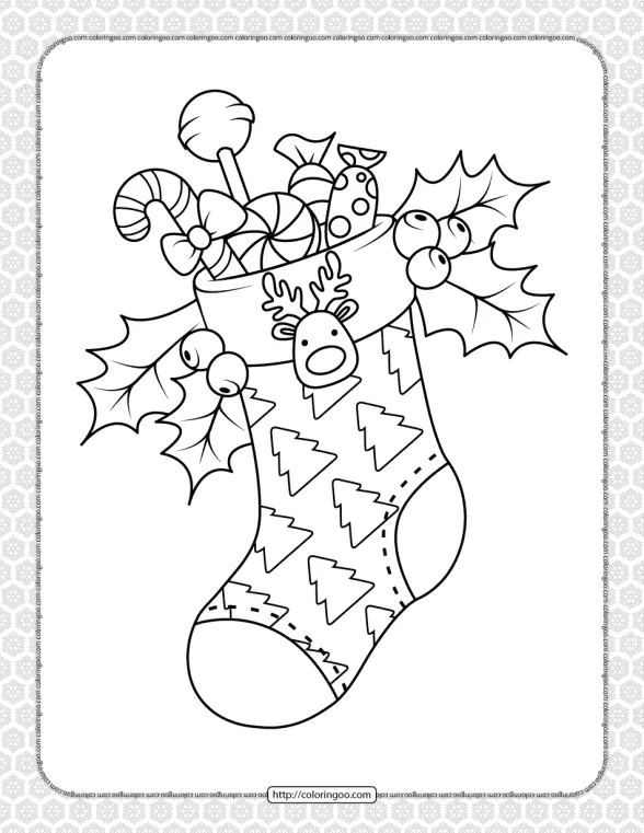 Happy Christmas Coloring Pages for Kids 1 Happy Christmas Coloring Pages for Kids