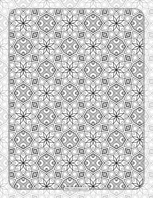 Printable Ornamental Mandala Coloring Pages 01