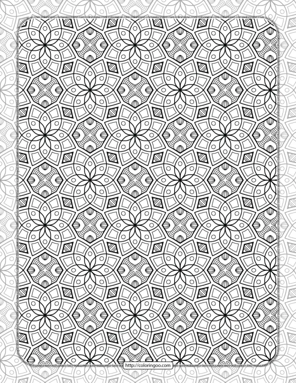 Printable Ornamental Mandala Coloring Pages 01 1 printable ornamental mandala coloring pages 01