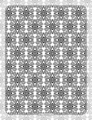 Printable Ornamental Mandala Coloring Pages 05