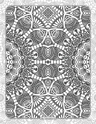 Printable Ornamental Mandala Coloring Pages 07